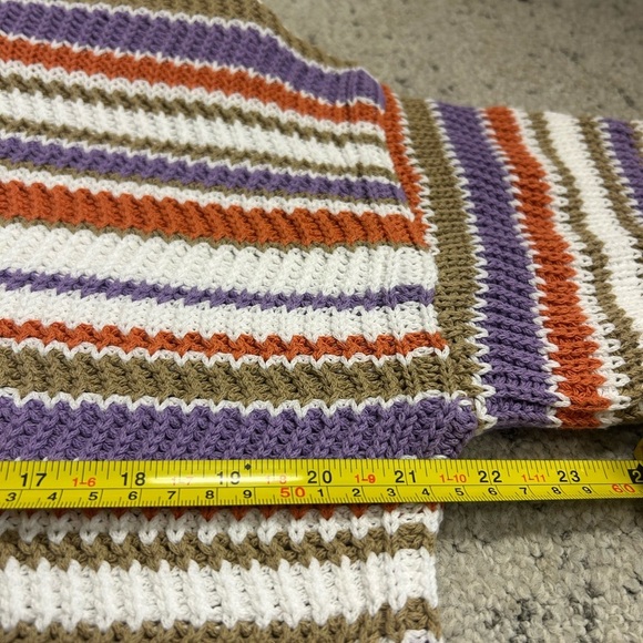 Rebecca Taylor oversized S NWT Vibrant Purple and Orange hooded cotton sweater - Picture 14 of 14